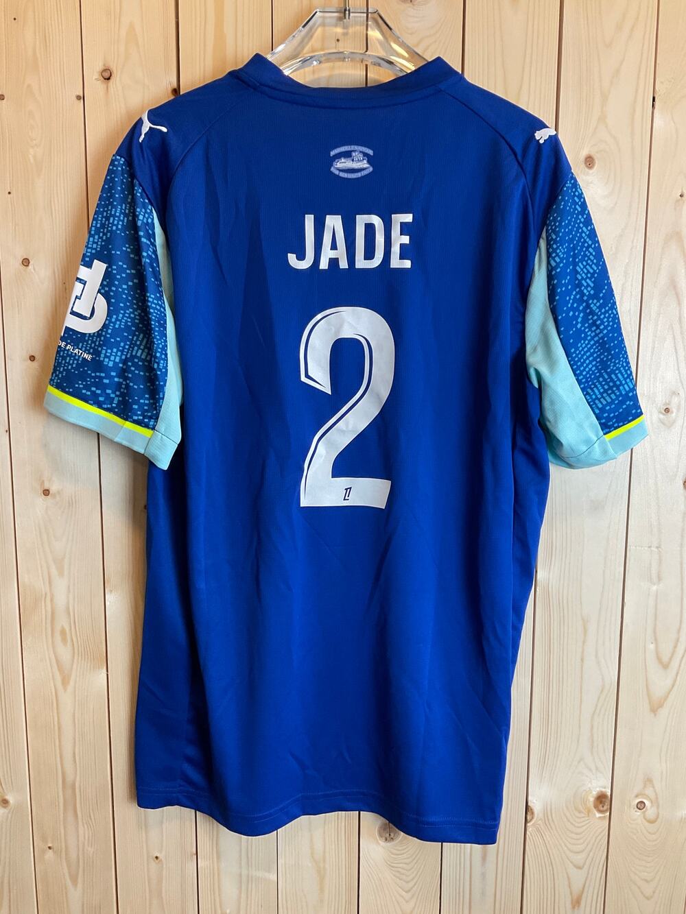 NEW Olympique de Marseille Puma, Jade #2, Soccer/Futbol Jersey, Blue - Size L